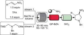 Schematic of a modular flow reactor