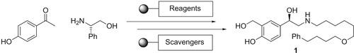 Synthesis of the &beta;2 Agonist (R)-Salmeterol Using a Sequence of Supported Reagents and Scavenging Agents