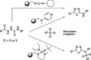 Schematic of 5-substituted-2-amino-1,3,4-oxadiazoles and the corresponding thiadiazole analogues