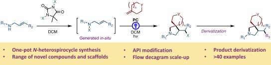 Multicomponent Direct Assembly of N‑Heterospirocycles
