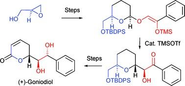 Schematic structure of (+)-Goniodiol