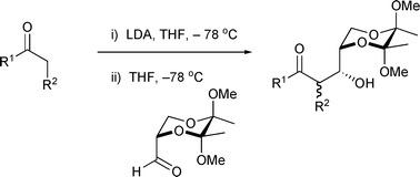 schematic of diastereoselective aldol reactions